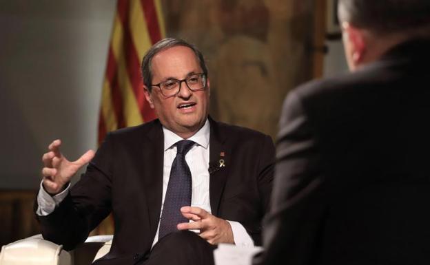 Torra descarta elecciones y niega la crisis con ERC: «Estamos muy a gusto»