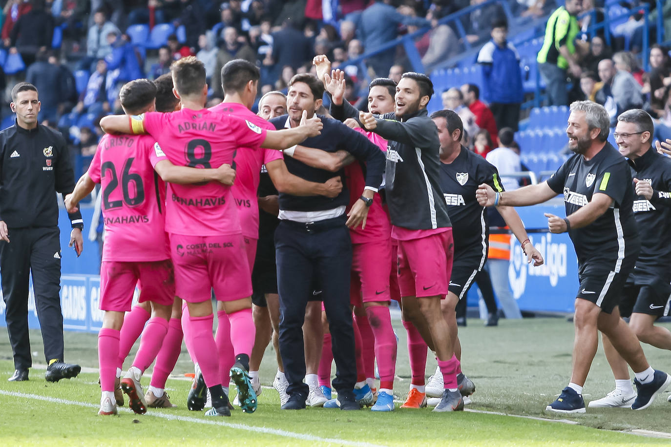 Las mejores imágenes de la victoria del Málaga en Riazor 