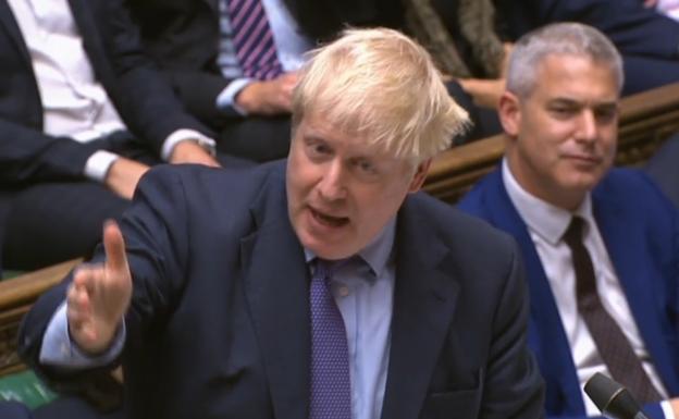 Boris Johnson, en el Parlamento británico.