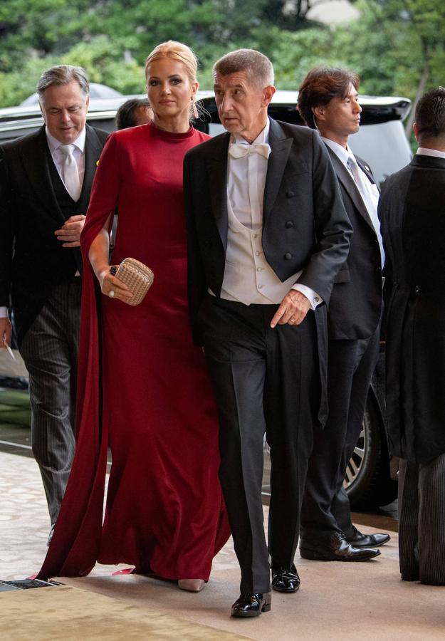 El primer ministro de la República Checa, Andrej Babis, y su esposa, Monika Babisova.