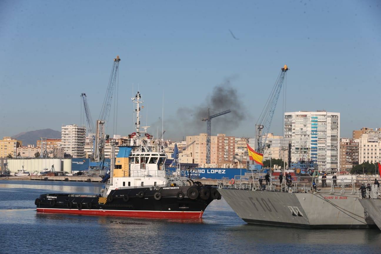 Fotos: Los buques de la Armada española &#039;Álvaro de Bazán&#039;, &#039;Almirante Juan de Borbón&#039; y &#039;Reina Sofía&#039;, al detalle