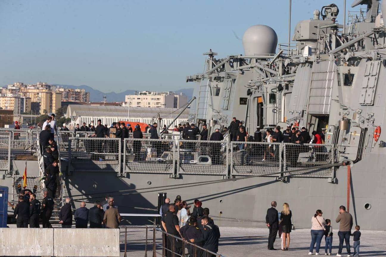 Fotos: Los buques de la Armada española &#039;Álvaro de Bazán&#039;, &#039;Almirante Juan de Borbón&#039; y &#039;Reina Sofía&#039;, al detalle