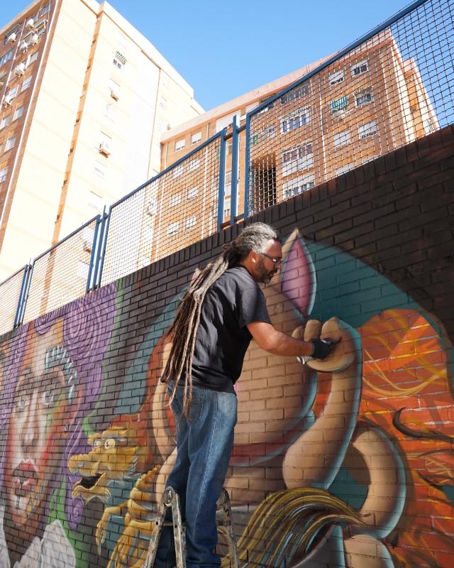 Esta iniciativa comenzó el año pasado durante 'Hiphop Meeting Málaga', impulsado por Rayka y Salvatore Apa