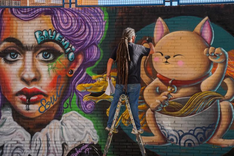 Esta iniciativa comenzó el año pasado durante 'Hiphop Meeting Málaga', impulsado por Rayka y Salvatore Apa