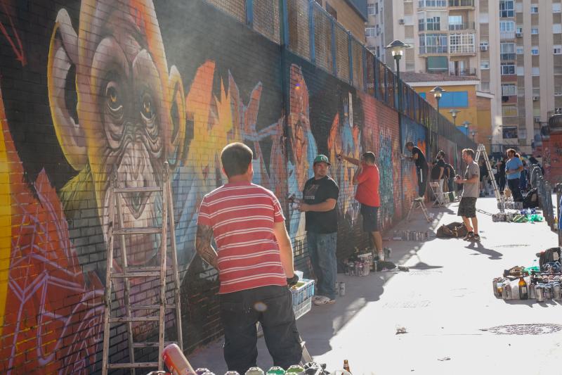 Esta iniciativa comenzó el año pasado durante 'Hiphop Meeting Málaga', impulsado por Rayka y Salvatore Apa