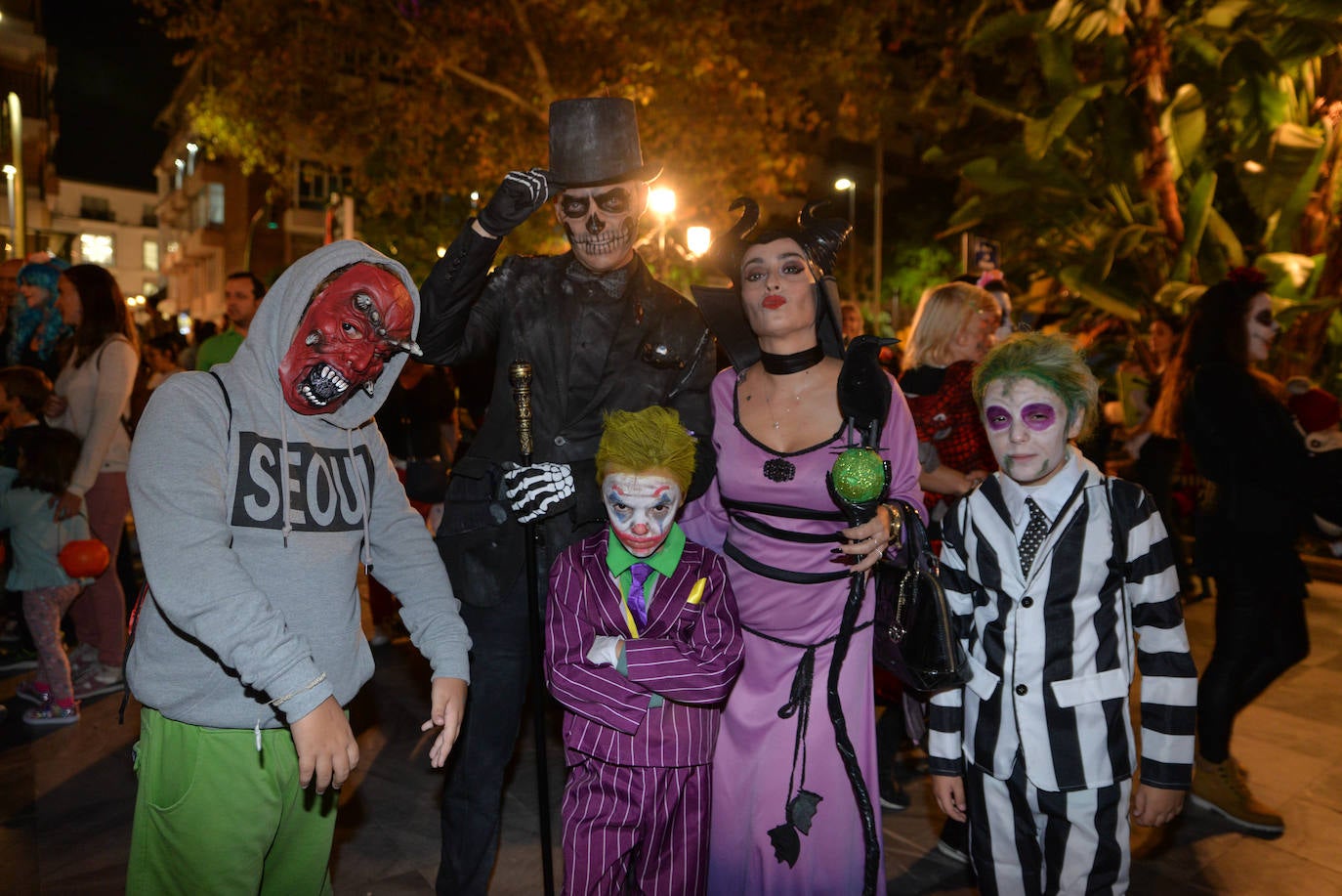 La terrorífica noche de Halloween en las calles de Marbella 