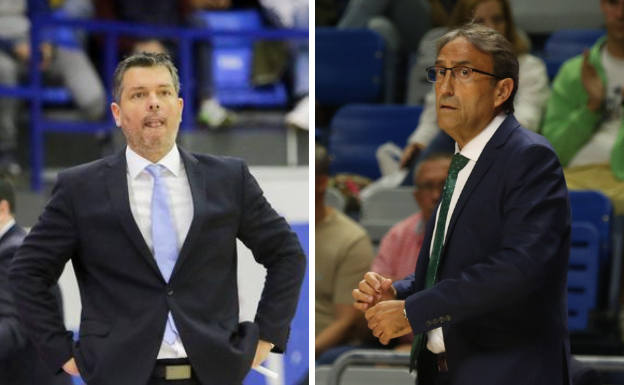 Petar Mijovic (entrenador del Buducnost desde hace dos semanas) y Casimiro. 