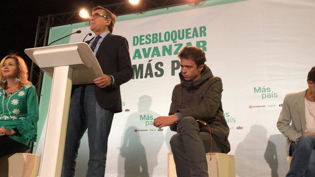 La presencia de Errejón supuso la presentación oficial de la candidatura de Más País en Málaga 