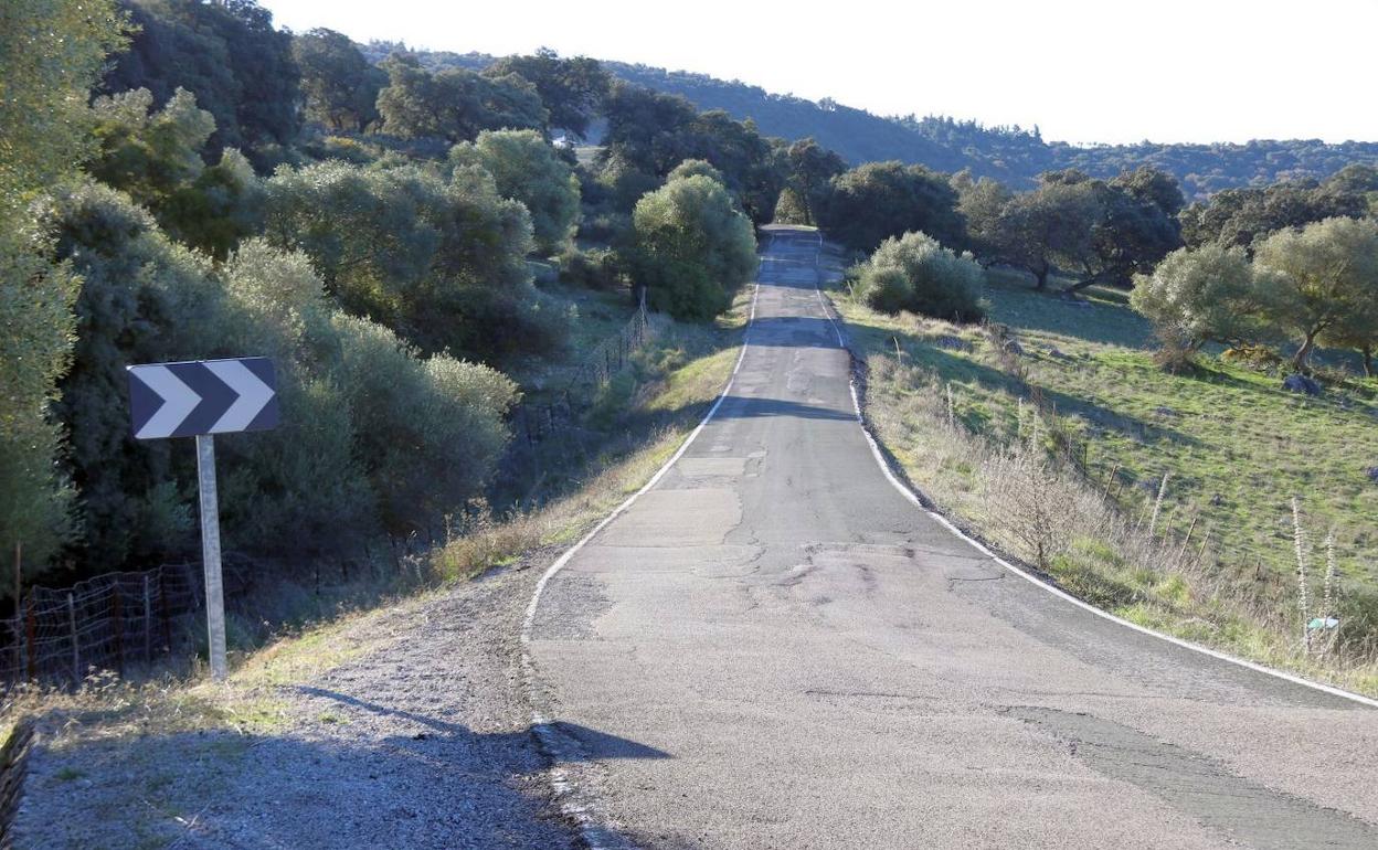 Un tramo de la carretera. 