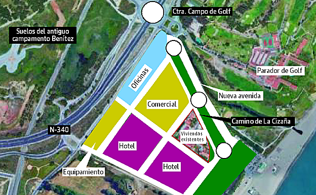 Activan los trámites para construir dos hoteles en el límite de Málaga con Torremolinos