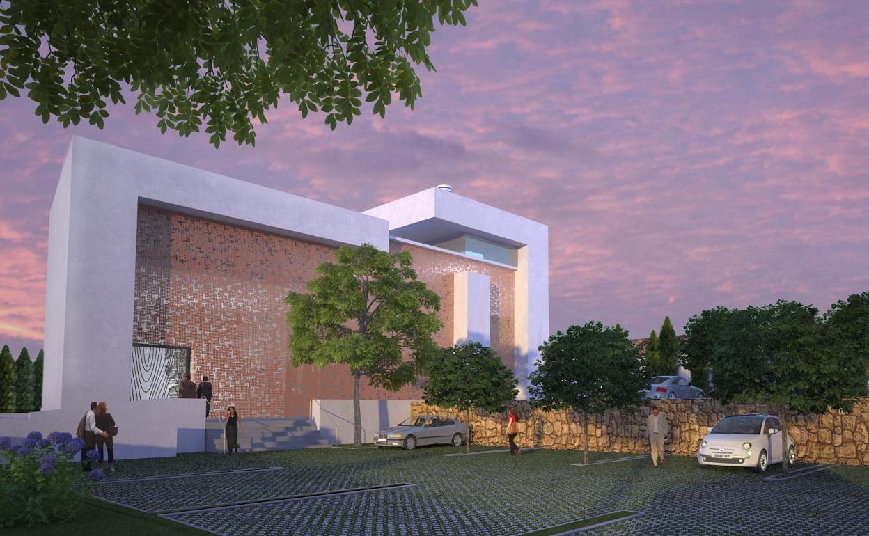 Recreación del futuro edificio.