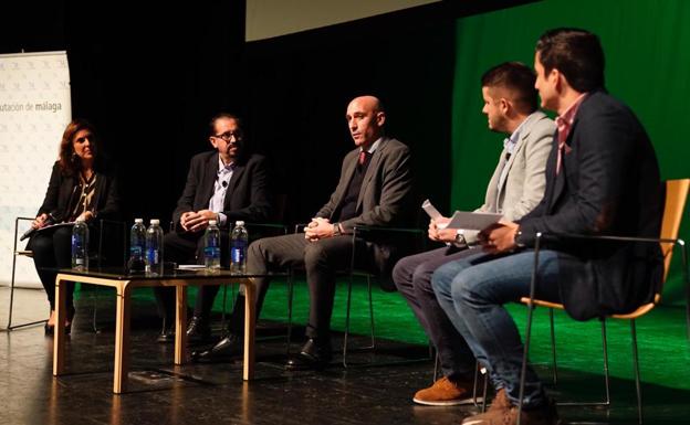 Luis Rubiales en el Auditorio Edgar Neville de la Diputación de Málaga.