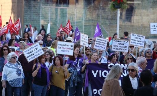 Manifestación contra la violencia machista. 