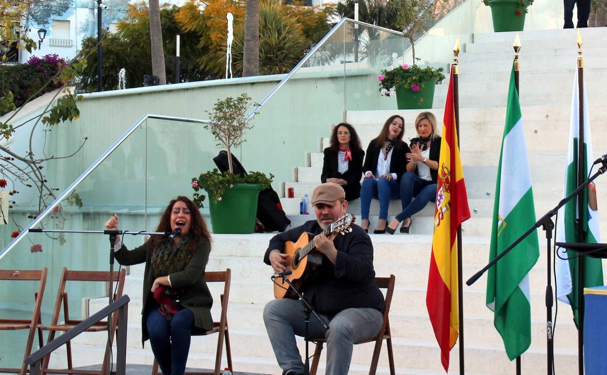 El guitarrista de Estepona en una de sus actuaciones 