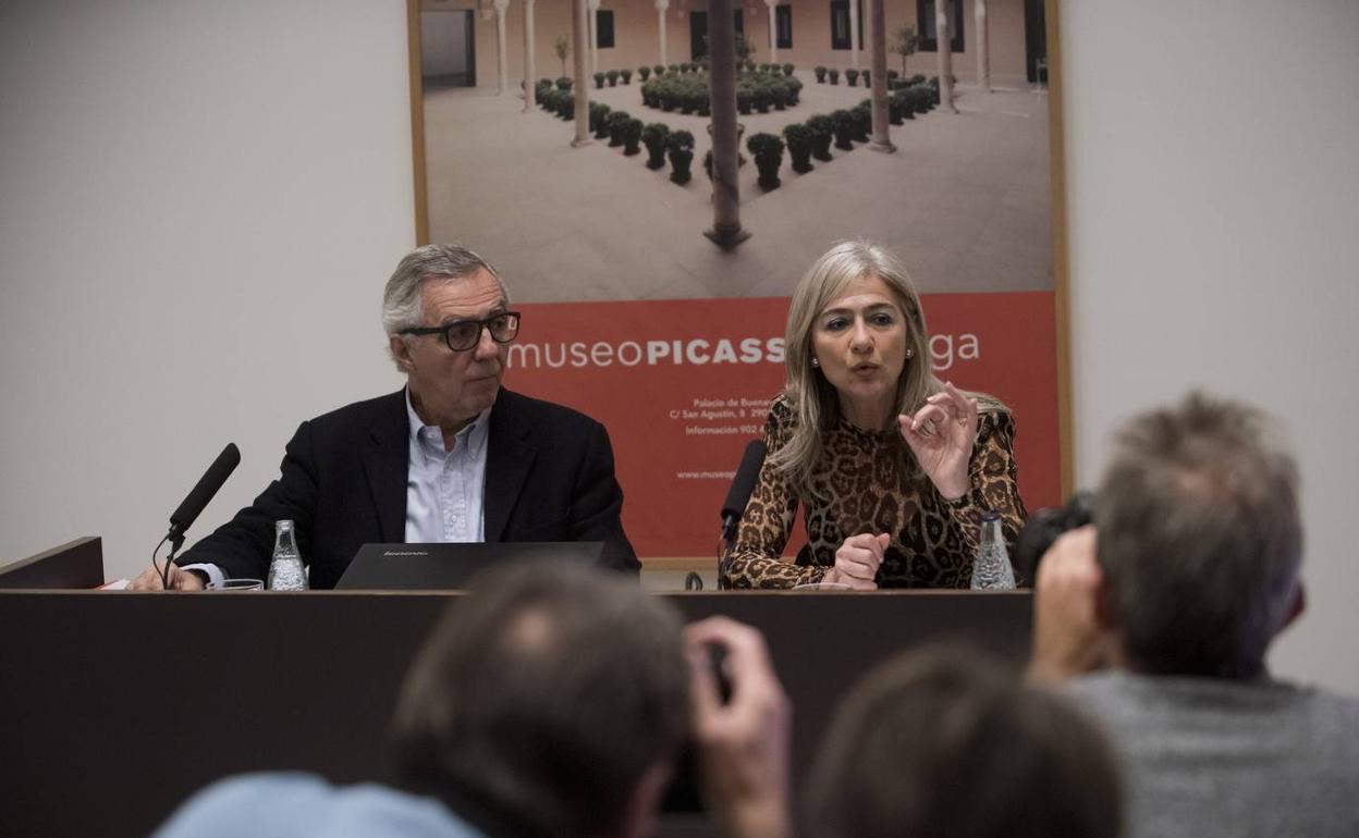 José Lebrero y Patricia del Pozo han presentado la programación del Museo Picasso Málaga para 2020.