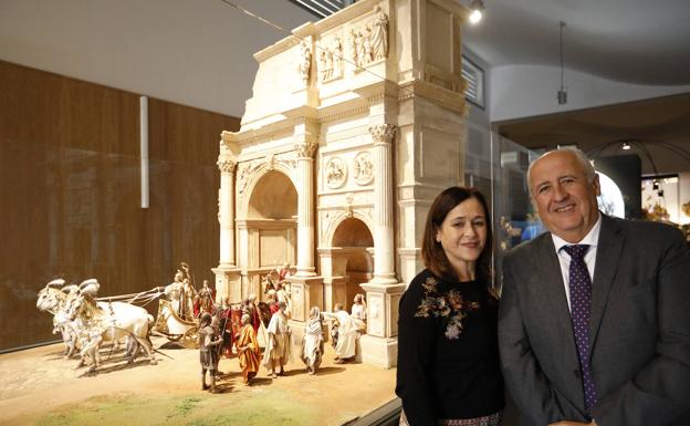 Ana Caballero y Antonio Díaz, responsables del museo. 