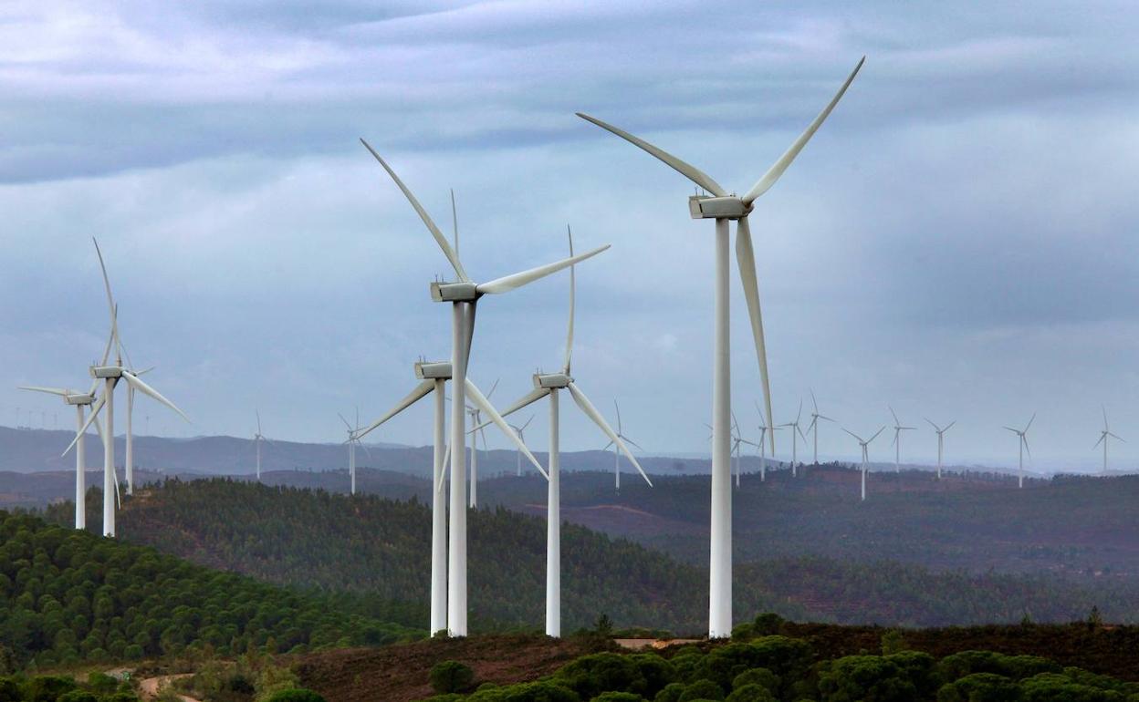 Parque eólico de El Andévalo, en Huelva.