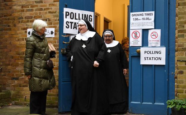 Galería. La jornada electoral en Reino Unido. 