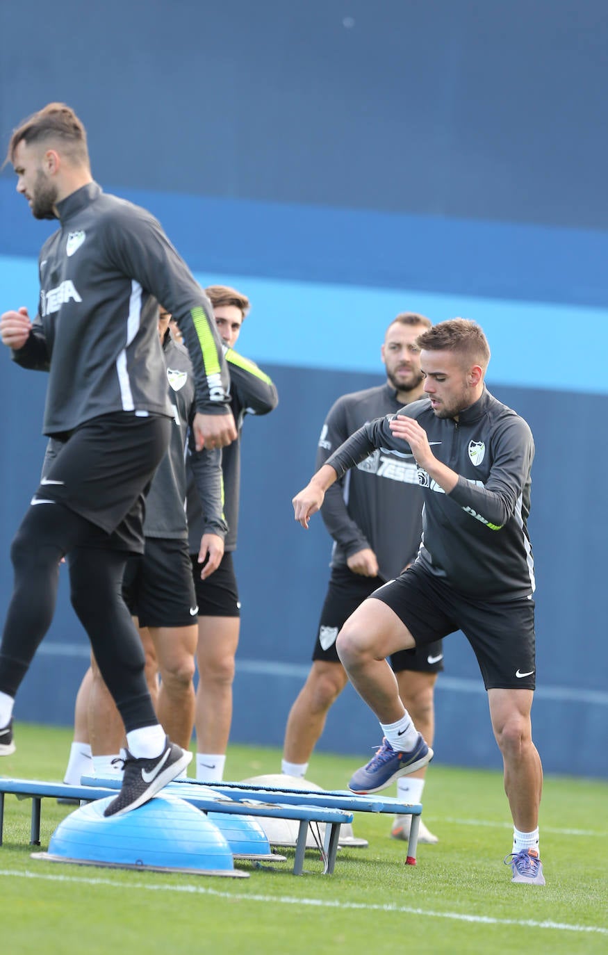 Fotos: El entrenamiento del Málaga este jueves 12 de diciembre, en imágenes