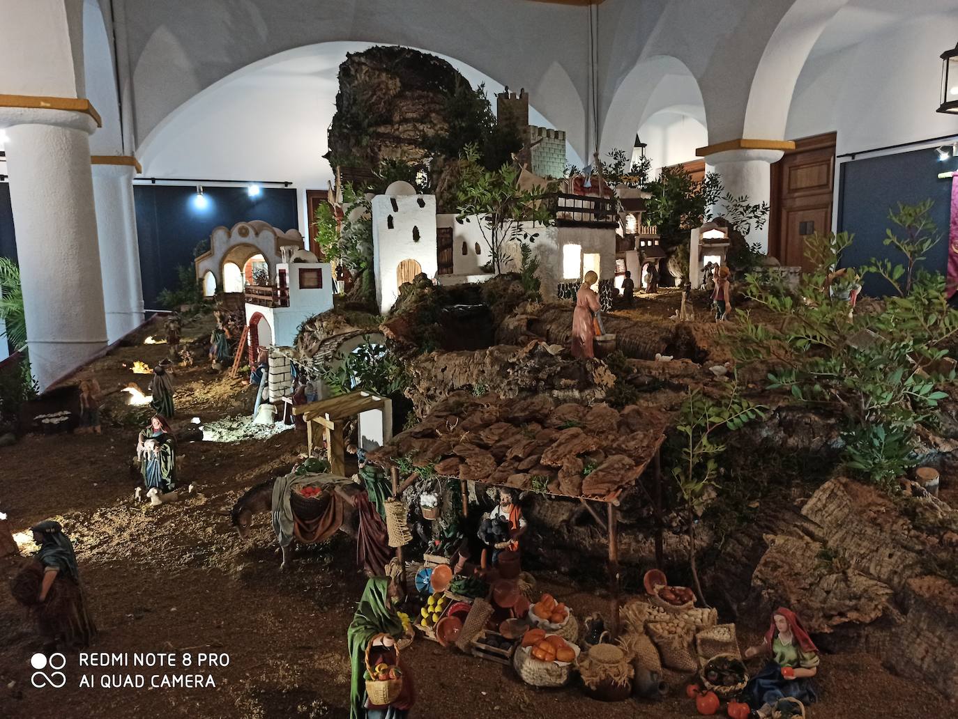 Belén de la Real Hermandad de Santa María de los Remedios ubicado en el antiguo Ayuntamiento de Estepona (actual Casa del Aljibe) plaza Blas Infante.