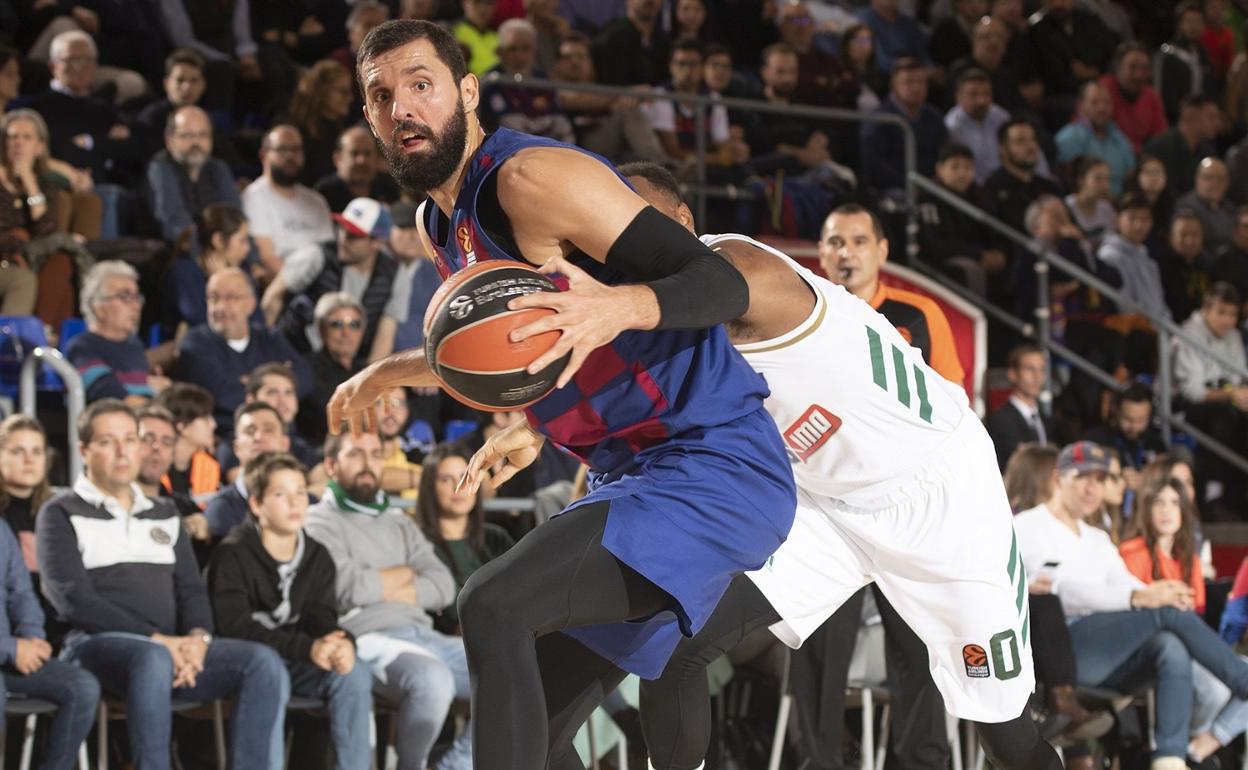 Mirotic, en una acción del encuentro de anoche. 