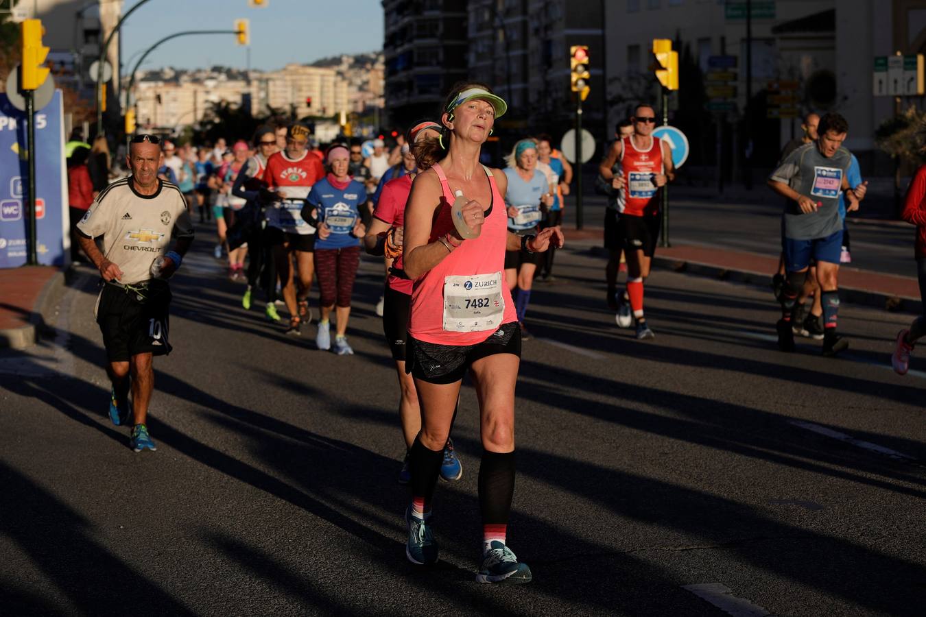 En la imagen, los corredores, encalle Princesa