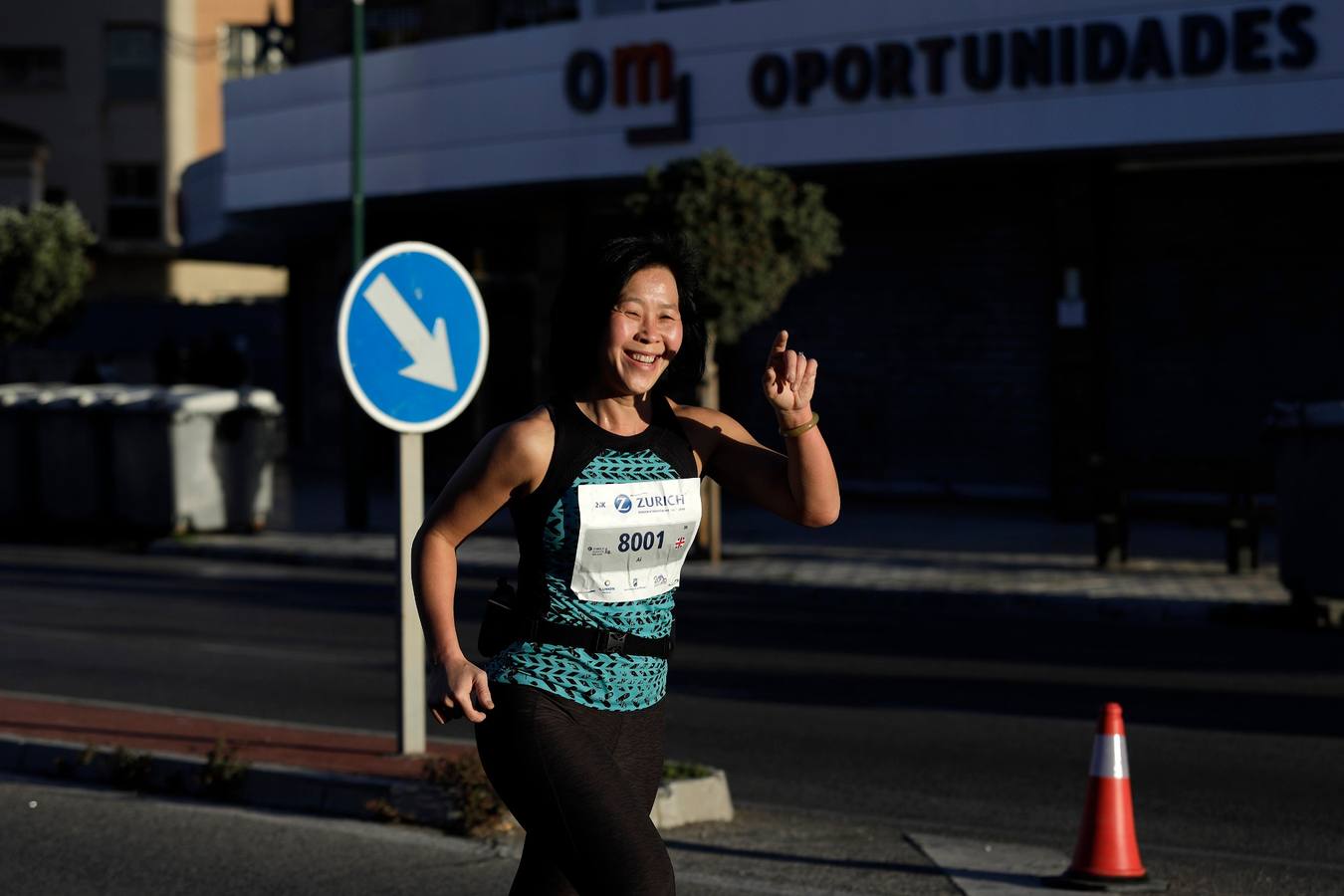 En la imagen, los corredores, encalle Princesa