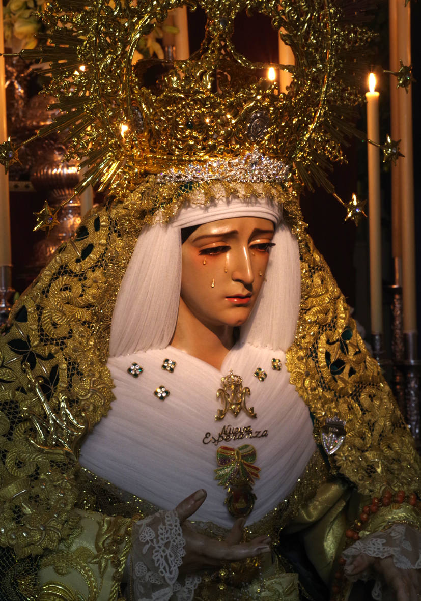 Virgen de Nueva Esperanza con motivo de su festividad.