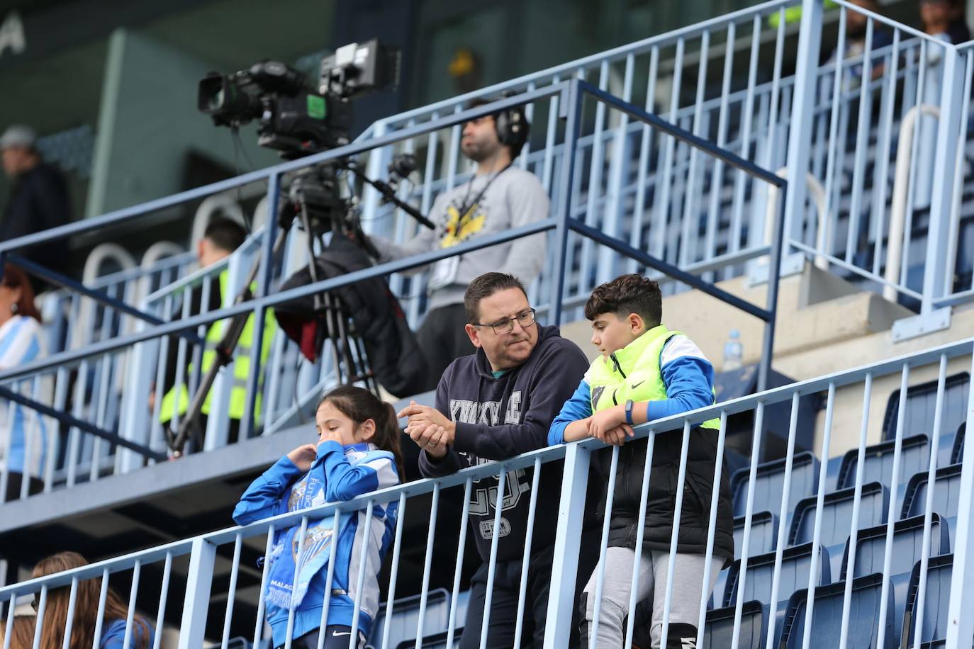 Espectadores este sábado en La Rosaleda 