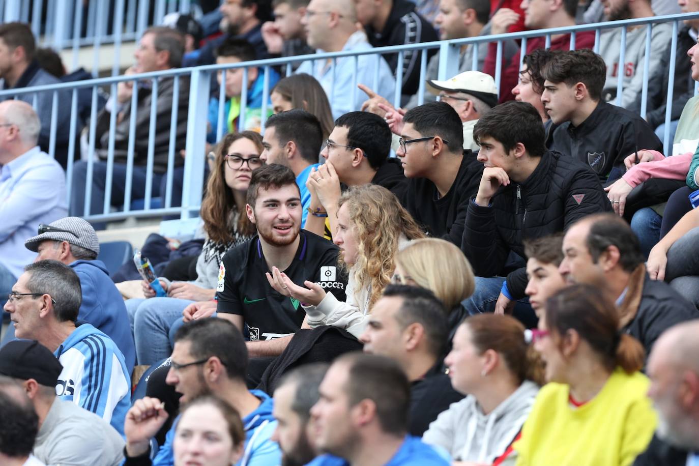 Espectadores este sábado en La Rosaleda 