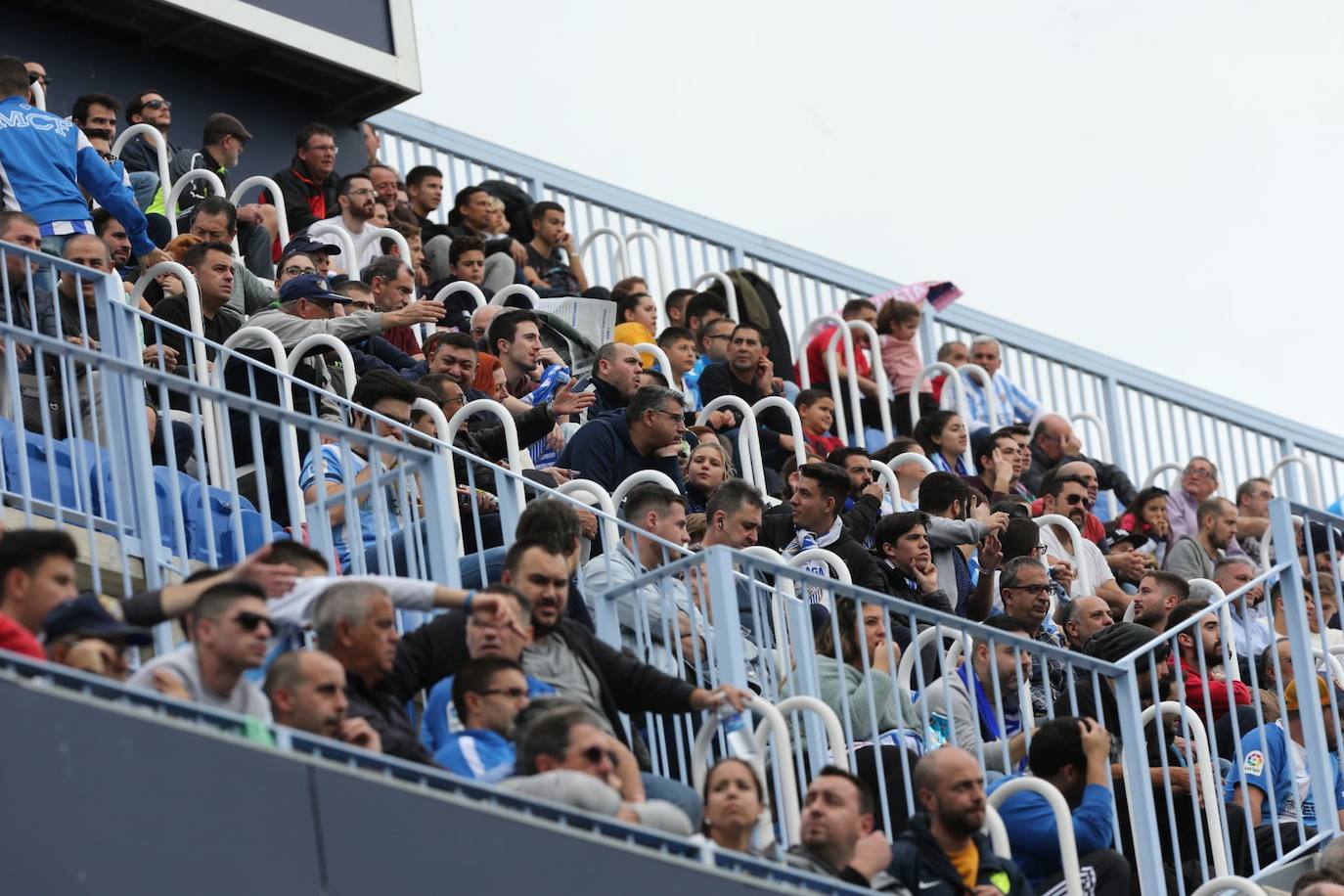 Espectadores este sábado en La Rosaleda 