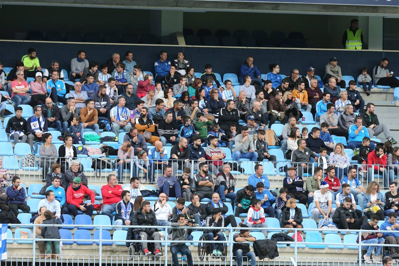 Espectadores este sábado en La Rosaleda 