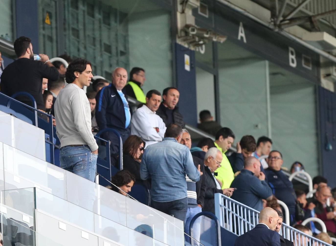 Espectadores este sábado en La Rosaleda 