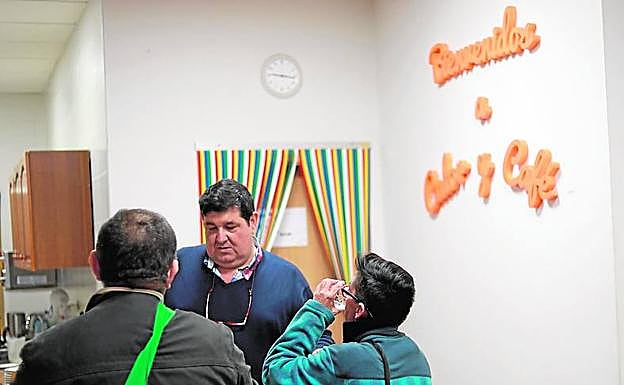 Pedro Torres, en su voluntariado 