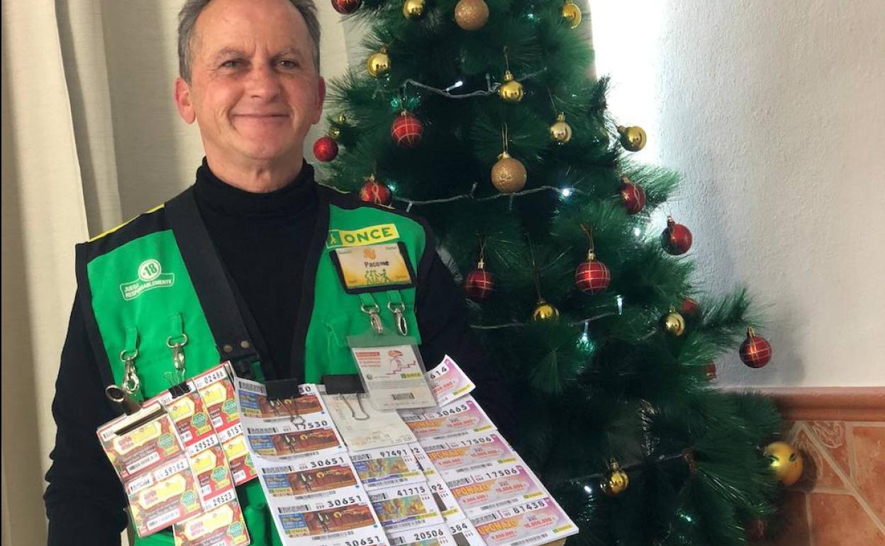 Francisco Fernández, vendedor que ha repartido suerte en Benajarafe.