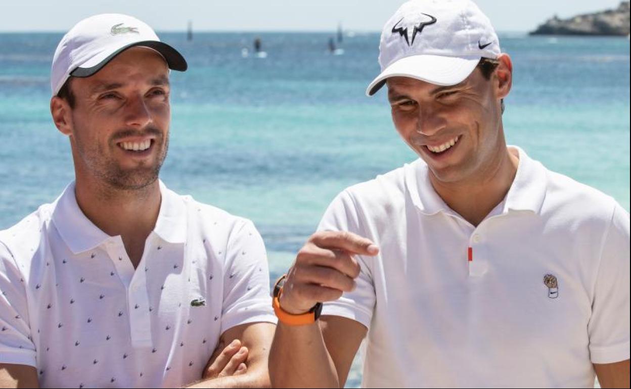 Roberto Bautista y Rafa Nadal. 