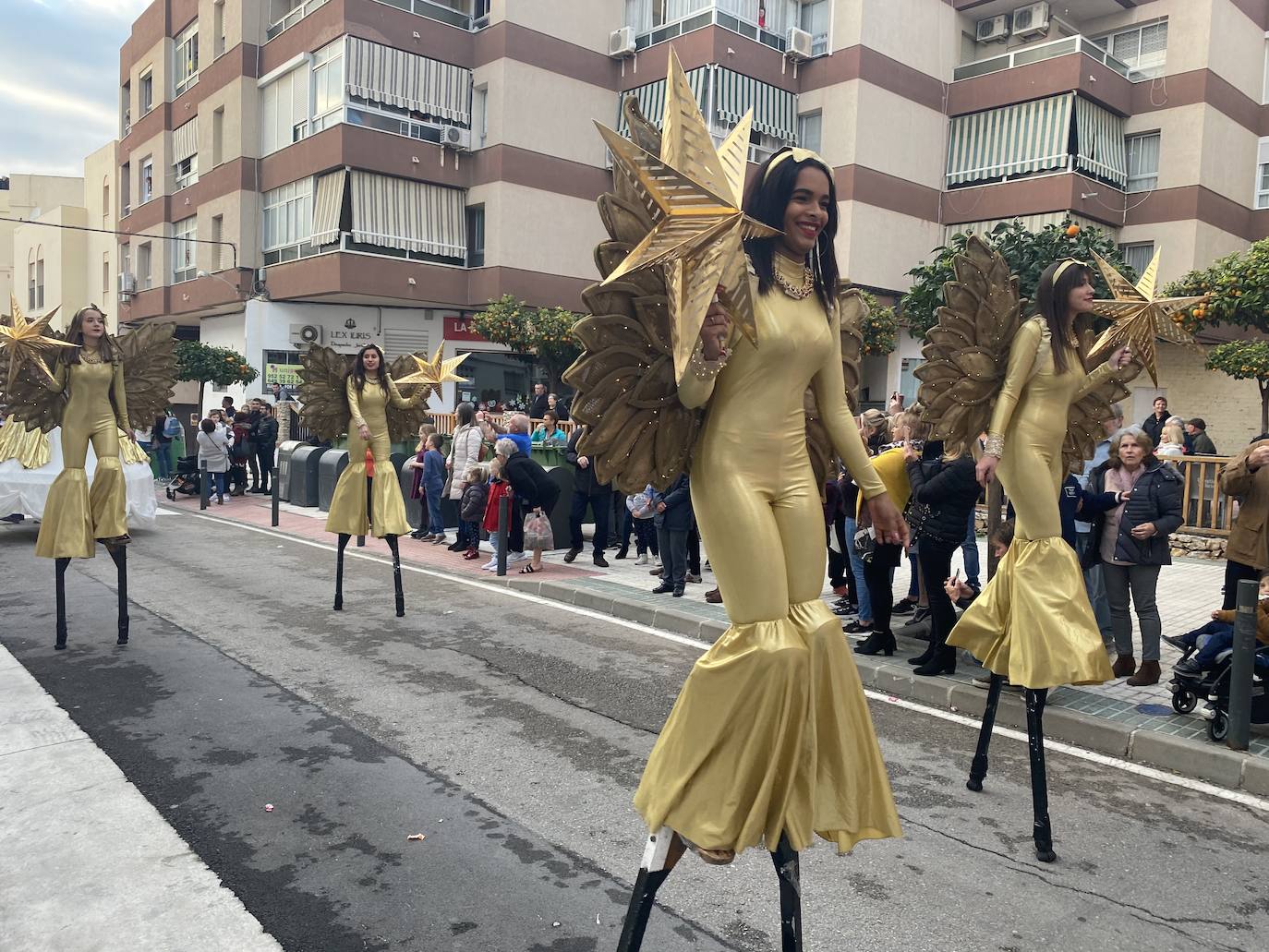 Desfile de Melchor, Gaspar y Baltasar en Nerja