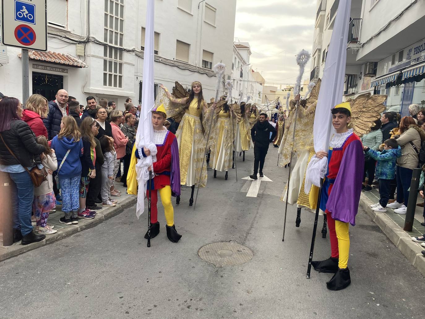 Desfile de Melchor, Gaspar y Baltasar en Nerja