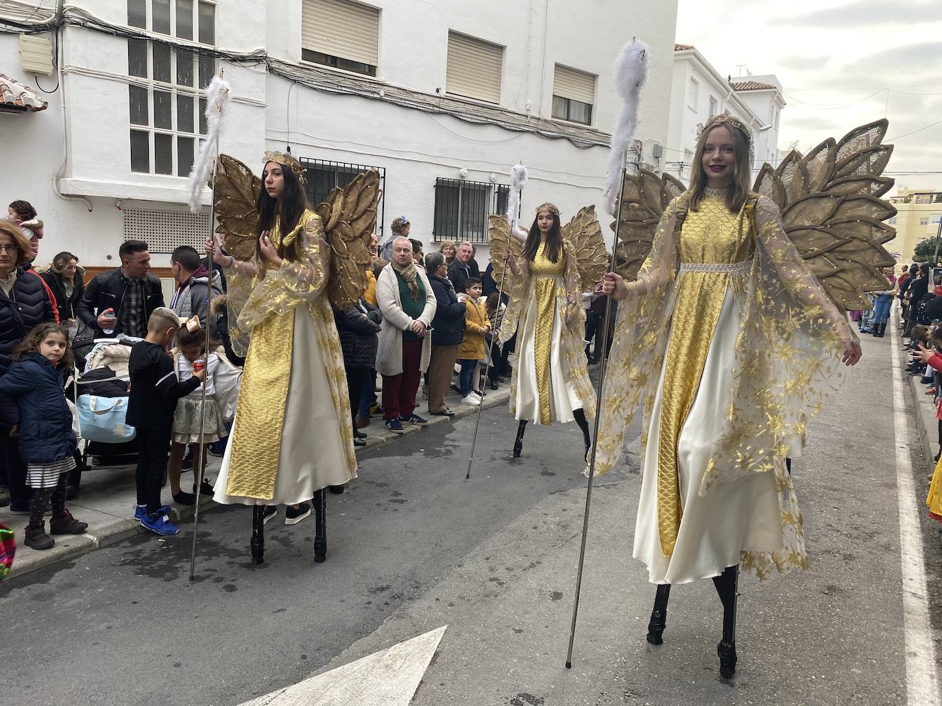 Desfile de Melchor, Gaspar y Baltasar en Nerja