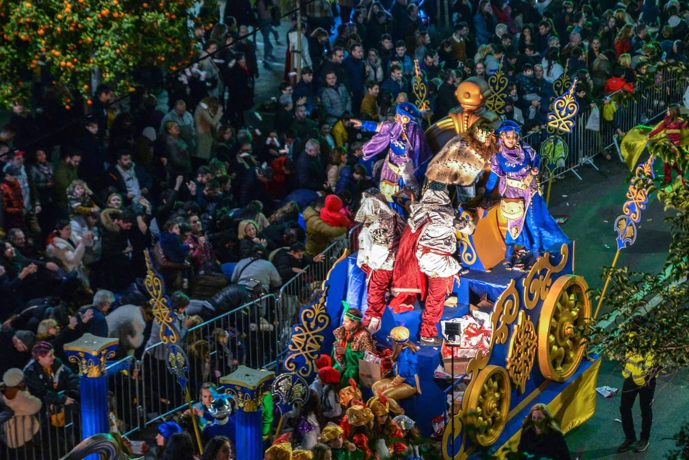 Desfile de Sus Majestades en Marbella.