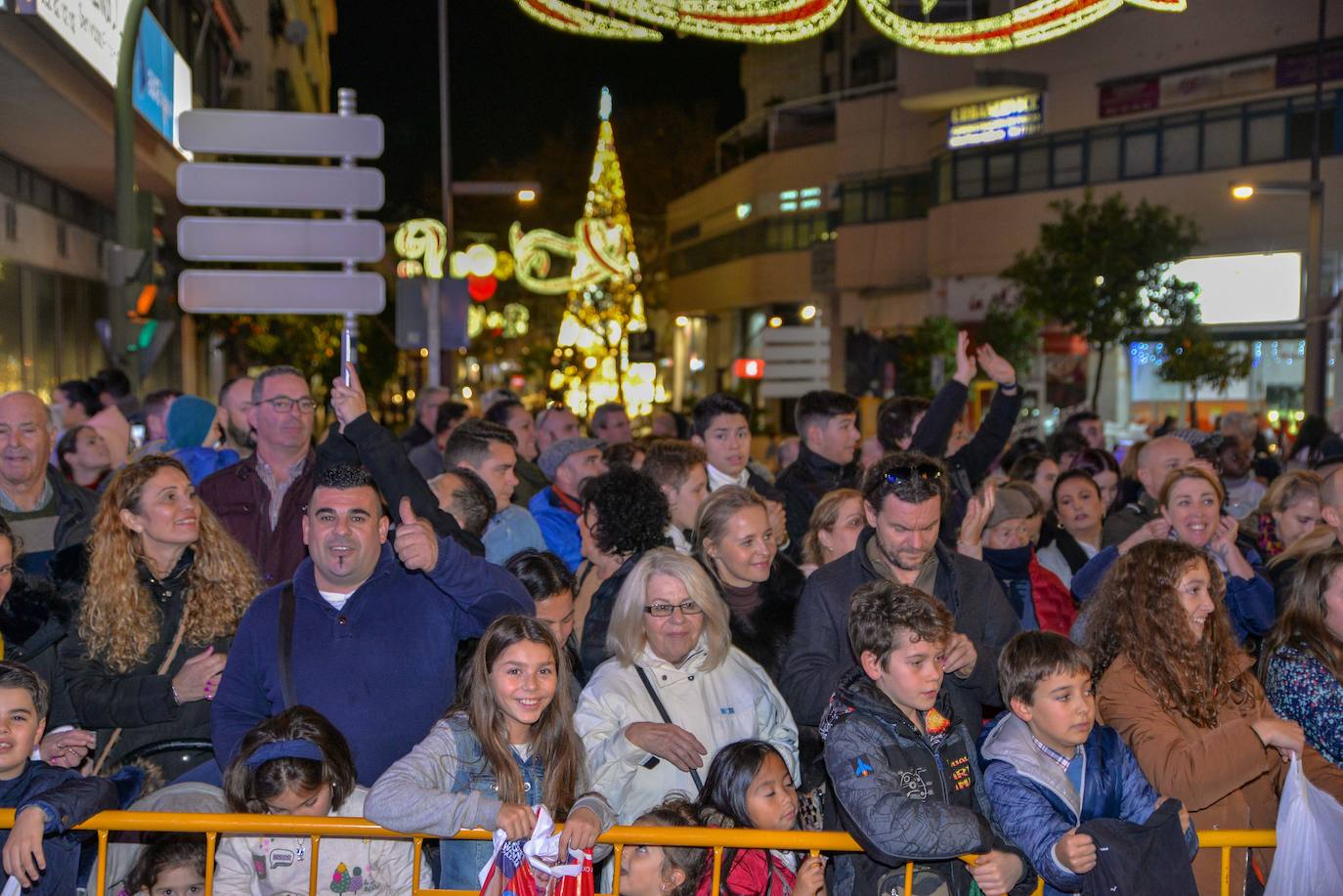 Desfile de Sus Majestades en Marbella.