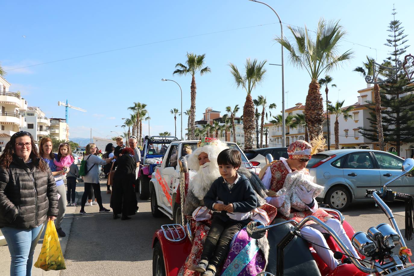 Desfile de Melchor, Gaspar y Baltasar en Torrox