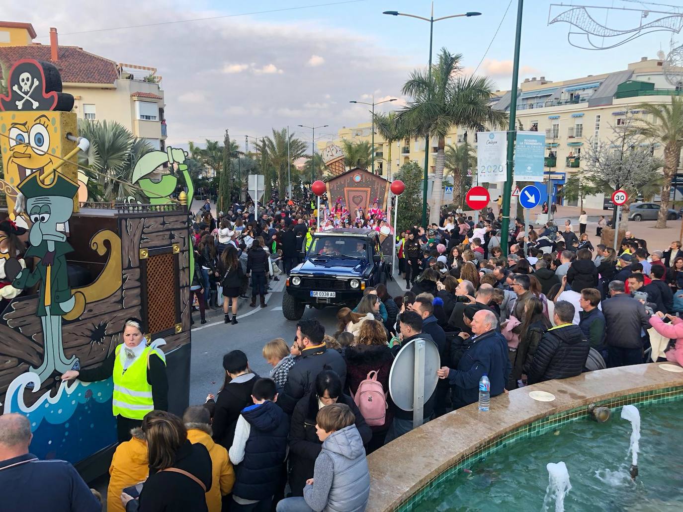 Desfile de Melchor, Gaspar y Baltasar en Torrox