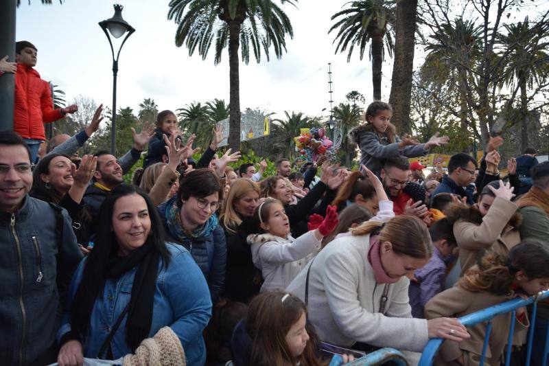 Asistentes a la Cabalgata de Reyes Magos de este año en Málaga capital. 