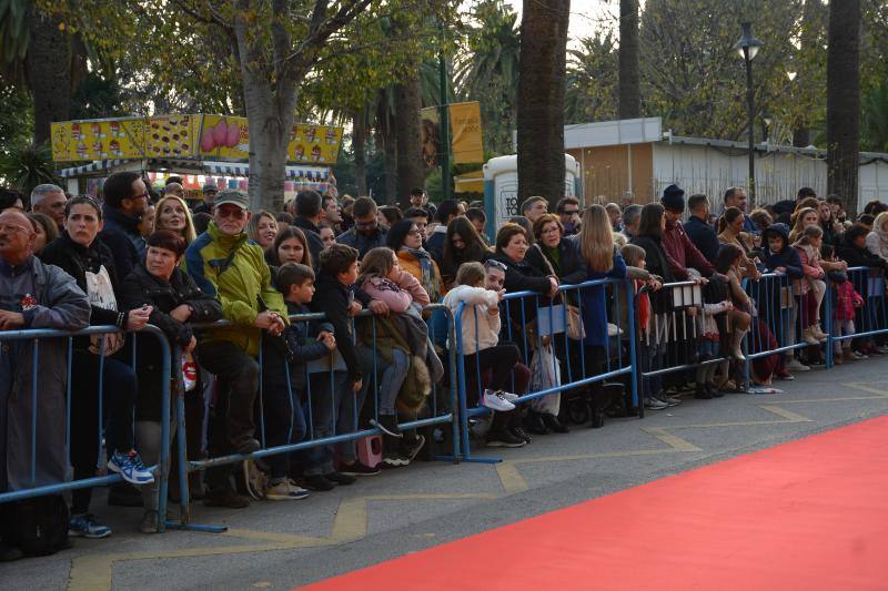 Asistentes a la Cabalgata de Reyes Magos de este año en Málaga capital. 