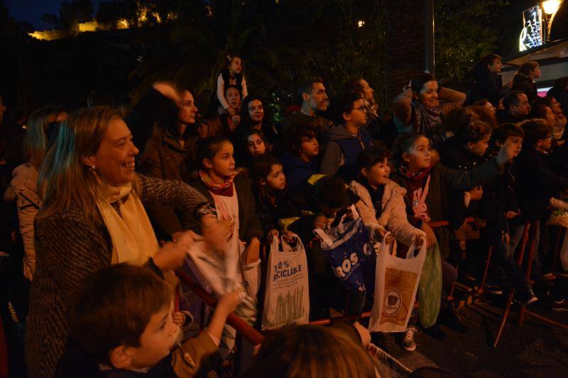 Asistentes a la Cabalgata de Reyes Magos de este año en Málaga capital. 