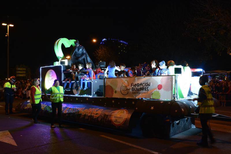 Asistentes a la Cabalgata de Reyes Magos de este año en Málaga capital. 