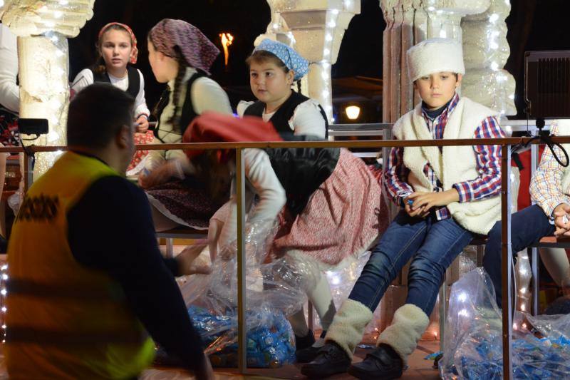 Asistentes a la Cabalgata de Reyes Magos de este año en Málaga capital. 