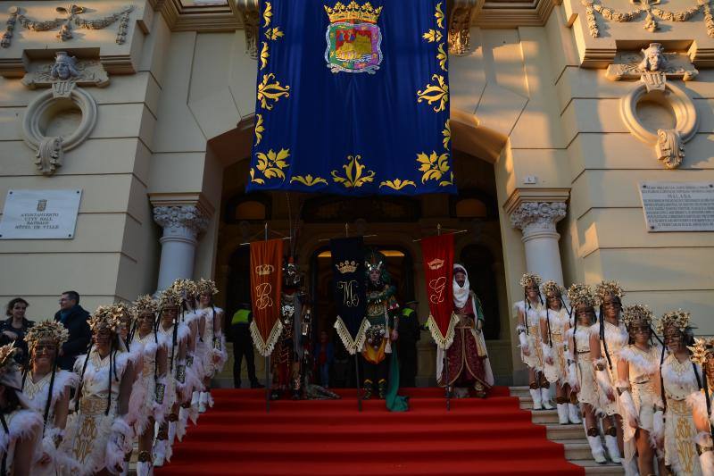 Asistentes a la Cabalgata de Reyes Magos de este año en Málaga capital. 