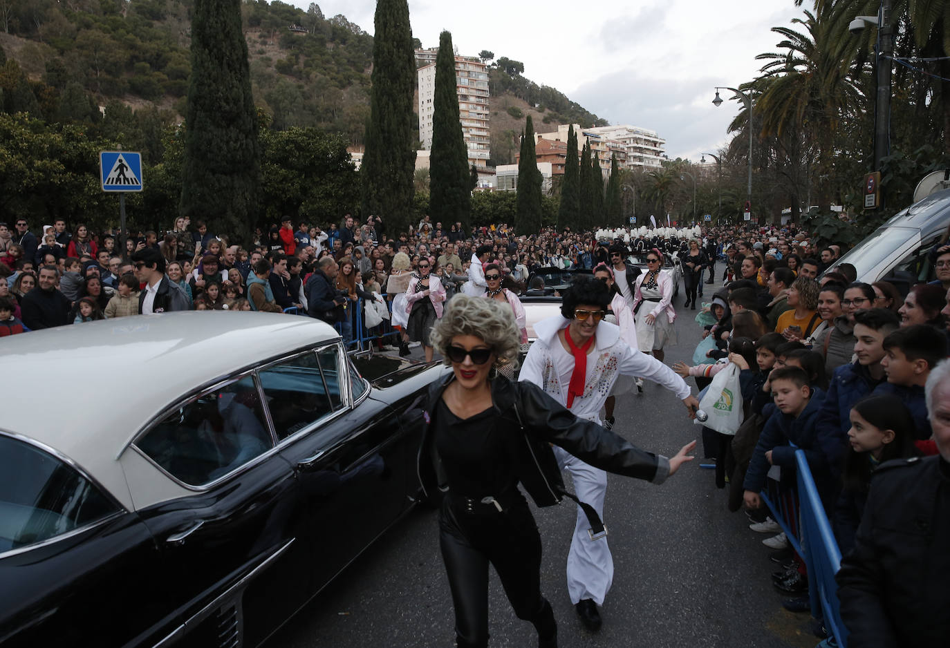 Asistentes a la Cabalgata de Reyes Magos de este año en Málaga capital. 
